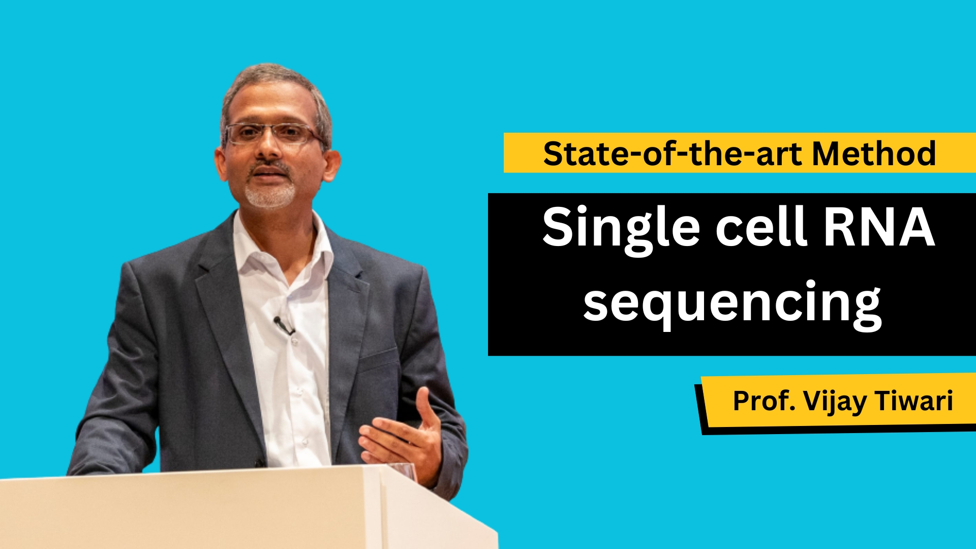 Prof. Vijay Tiwari's Lecture on Single Cell RNA Sequencing Technologies. || SciMedian||